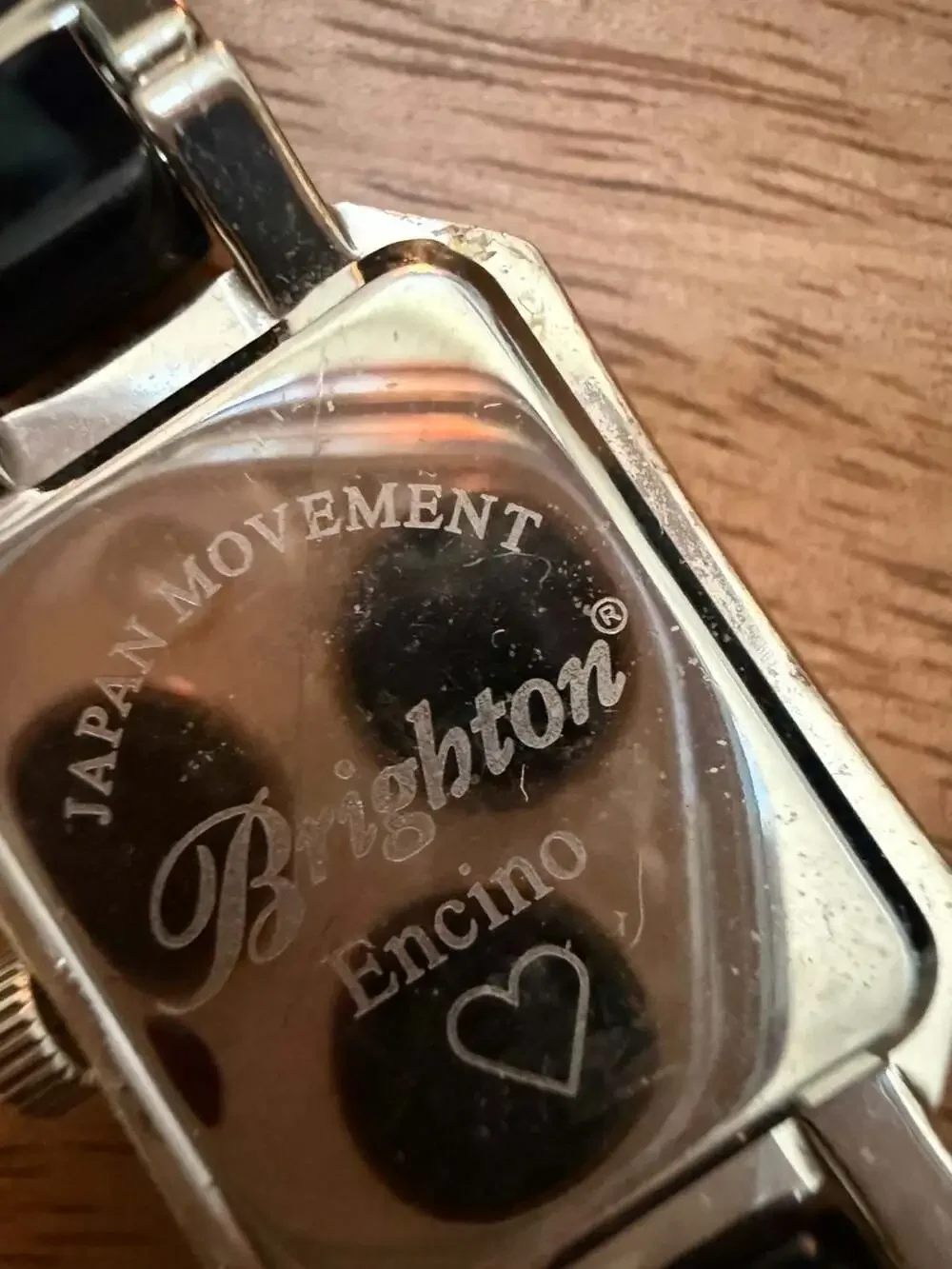 Brighton Encino Women's Quartz Watch with Crystal Accents and Black Bracelet